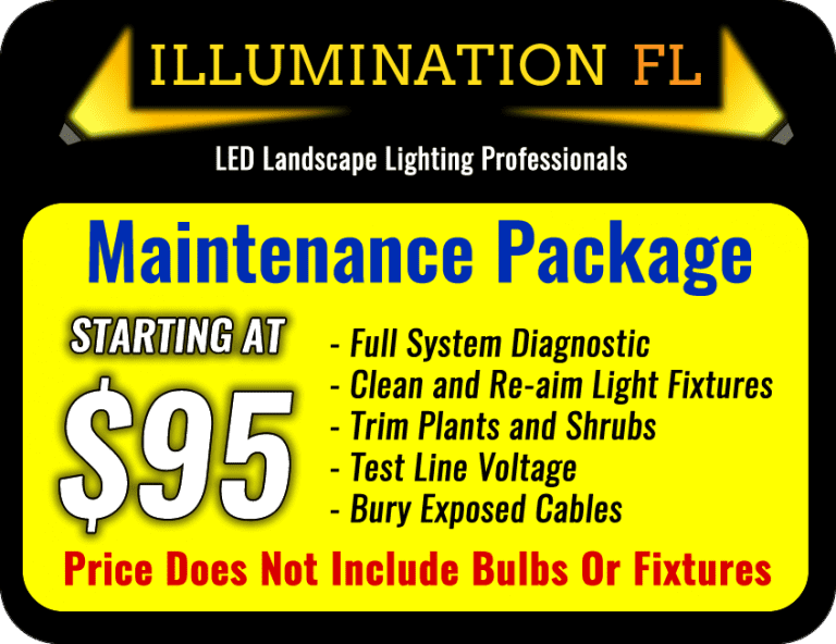 LED Landscape Lighting Service and Maintenance Packages