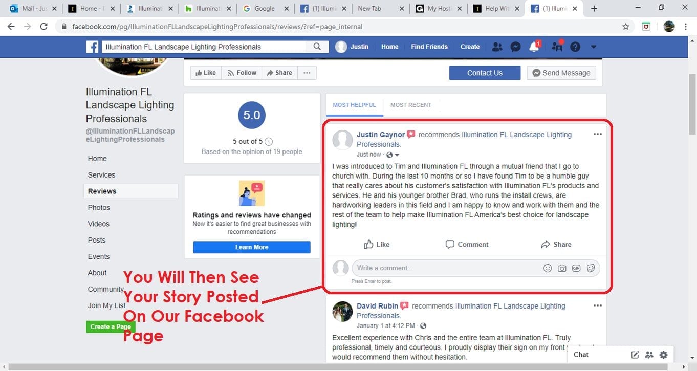 Facebook - Reviews - Landscape Lighting - Illumination FL Illumination FL